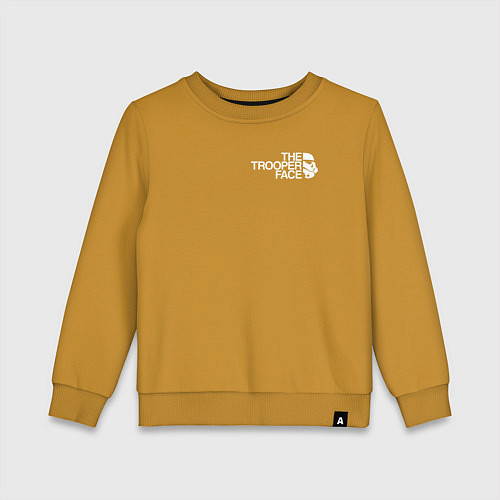 Детский свитшот The north trooper face / Горчичный – фото 1