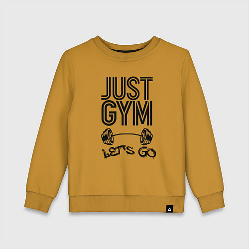 Детский свитшот Just gym / Горчичный – фото 1