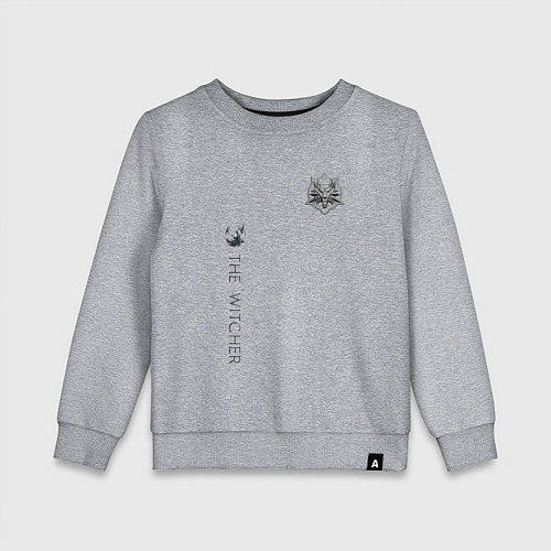 Детский свитшот The Witcher grey / Меланж – фото 1