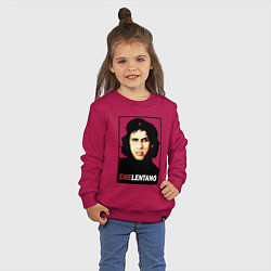 Свитшот хлопковый детский Che guevara - Chelentano, цвет: маджента — фото 2