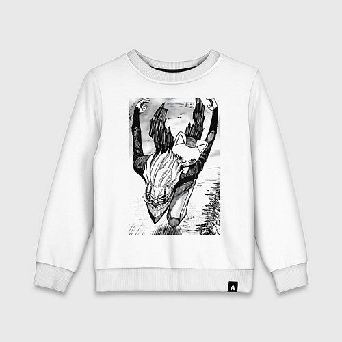 Детский свитшот Дандадан: Кэн Такакура / Белый – фото 1