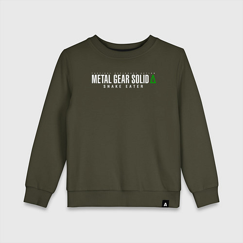 Детский свитшот Metal gear solid 3 Snake eater logo / Хаки – фото 1