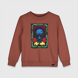 Свитшот хлопковый детский Новый взгляд на будущее, цвет: кирпичный