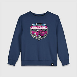 Свитшот хлопковый детский American vintage, цвет: тёмно-синий