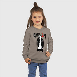 Свитшот хлопковый детский Eminem finger, цвет: утренний латте — фото 2