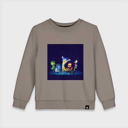 Детский свитшот Все эмоции персонажи мультфильм головоломка / Утренний латте – фото 1