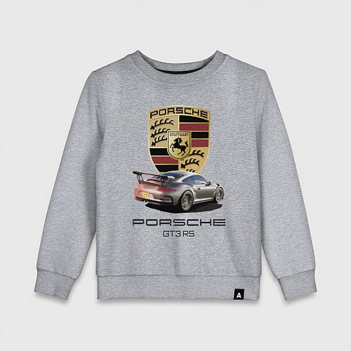 Детский свитшот Porsche GT 3 RS motorsport / Меланж – фото 1