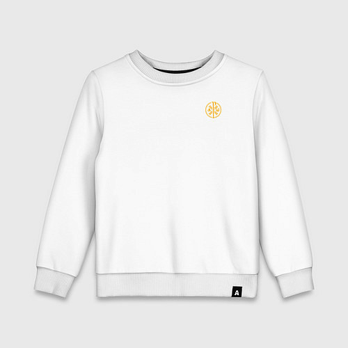 Детский свитшот Мы русские с нами Бог малый КЦК желтый / Белый – фото 1