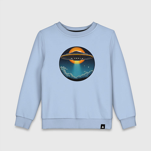 Детский свитшот Космическая тарелка / Мягкое небо – фото 1