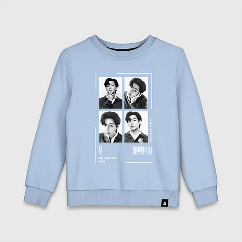 Детский свитшот Taehyung bts selfie / Мягкое небо – фото 1