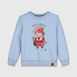 Свитшот хлопковый детский Щелкунчик, цвет: мягкое небо