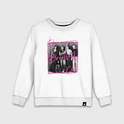 Свитшот хлопковый детский The Breakfast Club 80s movie, цвет: белый