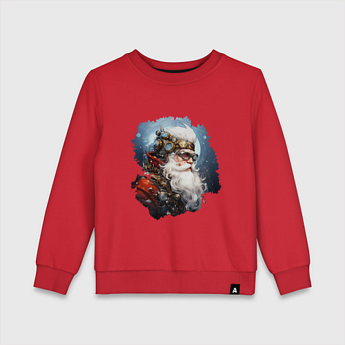 Детский свитшот Санта Клаус стимпанк / Красный – фото 1