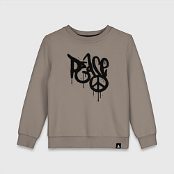 Детский свитшот Graffiti peace