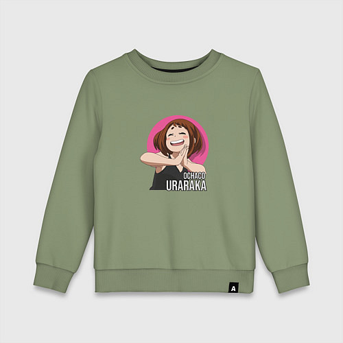 Детский свитшот Моя геройская академия герой Урарака / Авокадо – фото 1