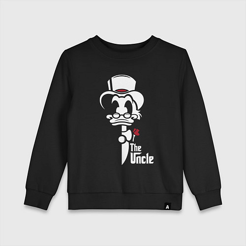 Детский свитшот Дональд Дак дядя / Черный – фото 1