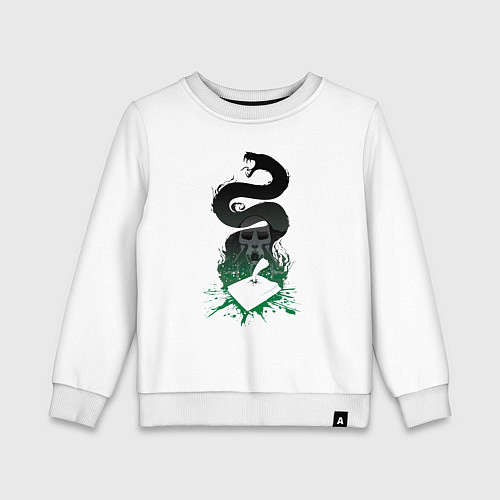 Детский свитшот Дневник Тома Реддла - Гарри Поттер / Белый – фото 1