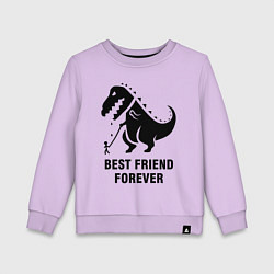 Свитшот хлопковый детский Godzilla best friend, цвет: лаванда