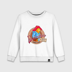 Свитшот хлопковый детский Paddington Bear, цвет: белый