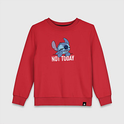 Детский свитшот Not today Stitch