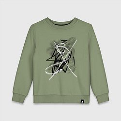 Детский свитшот Абстрактные неразборчивые каракули