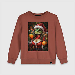 Детский свитшот Змея с мандаринами