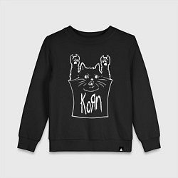 Детский свитшот KoЯn - cat rock