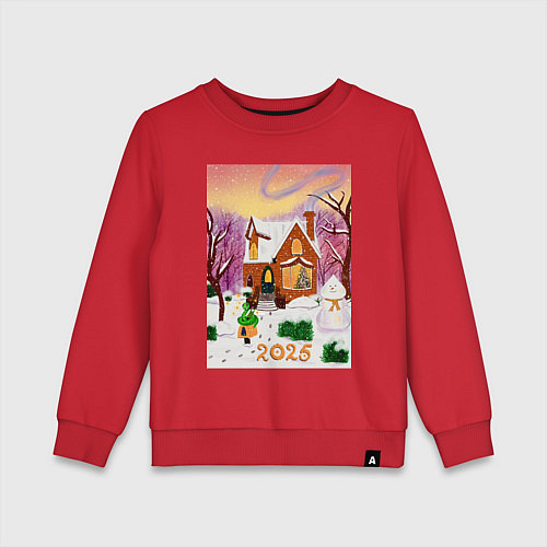 Детский свитшот Настроение Дом / Красный – фото 1