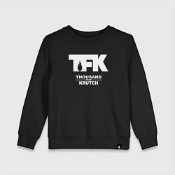 Свитшот хлопковый детский Thousand Foot Krutch - logo, цвет: черный