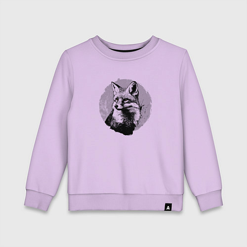Детский свитшот Очень хитрая лиса / Лаванда – фото 1