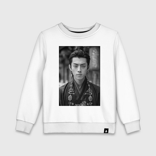 Детский свитшот Dylan Wang актер / Белый – фото 1