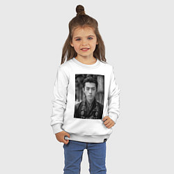 Свитшот хлопковый детский Dylan Wang актер, цвет: белый — фото 2