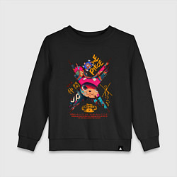 Свитшот хлопковый детский One Piece Chopper Tony Tony, цвет: черный