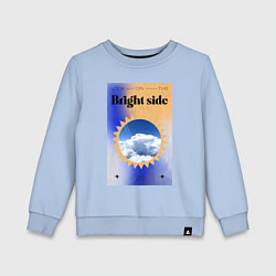 Свитшот хлопковый детский Светлая сторона, цвет: мягкое небо