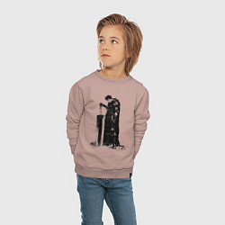 Свитшот хлопковый детский Berserk мечник, цвет: пыльно-розовый — фото 2