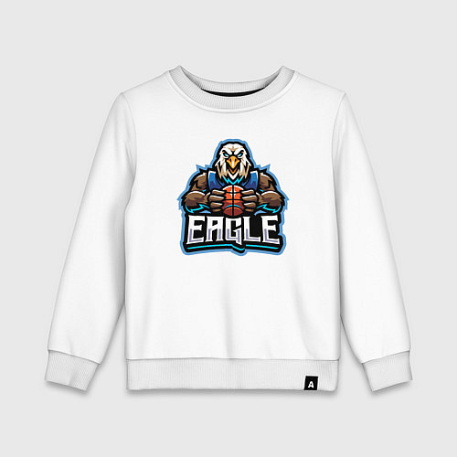 Детский свитшот Eagle basketball / Белый – фото 1