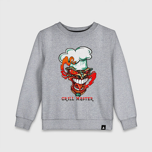 Детский свитшот Grill master / Меланж – фото 1
