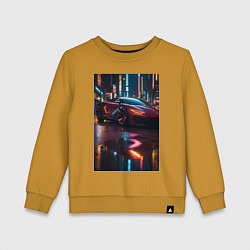 Детский свитшот Суперкар и неон