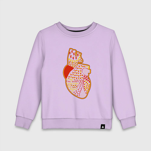 Детский свитшот Амур стреляет из ведра / Лаванда – фото 1