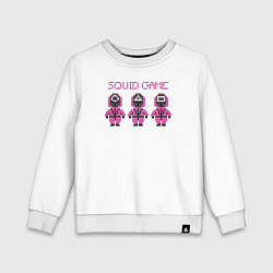 Детский свитшот Squid game pixel
