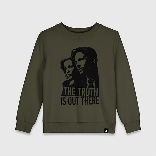 Детский свитшот Fox and Dana / Хаки – фото 1