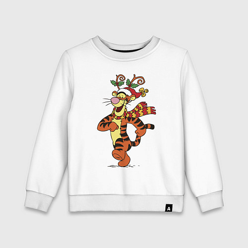 Детский свитшот Winnie the pooh - tigger / Белый – фото 1