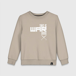 Свитшот хлопковый детский FFDP, цвет: миндальный