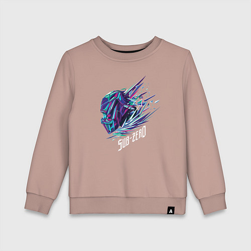 Детский свитшот Саб-Зиро Мортал Комбат / Пыльно-розовый – фото 1