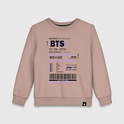 Детский свитшот Bts ticket