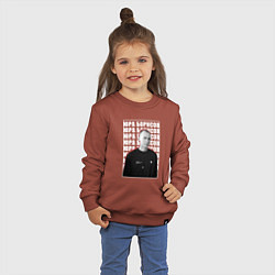 Свитшот хлопковый детский Юра Борисов, цвет: кирпичный — фото 2