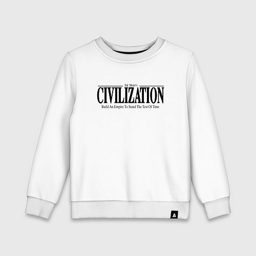 Детский свитшот Civilization - game / Белый – фото 1