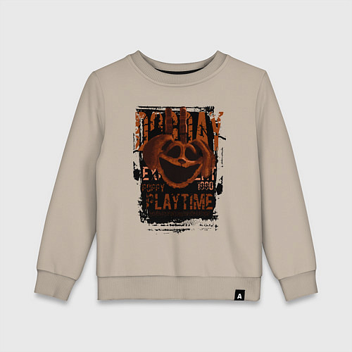 Детский свитшот Пеклопёс DogDay из Poppy Playtime / Миндальный – фото 1