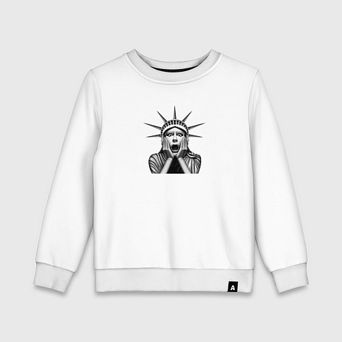 Детский свитшот Статуя удивления / Белый – фото 1