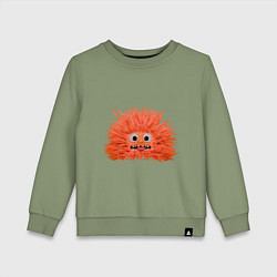 Детский свитшот Fluffy monster orange